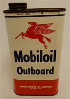 MOBILOIL PEGASUS OUTBOARD OIL QT. CAN