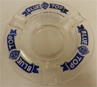 BLUE TOP BEER GLASS ASHTRAY