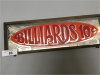 FRAMED BILLIARDS MIRROR