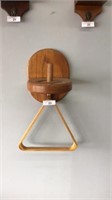 Wood wall Decour with Haywood pool ball holder