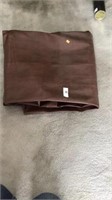 Brown pool table cover