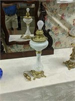 Victorian Banquet Lamp 22 In Tall