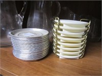 2 Stacks of vtg. Coasters-Aluminum & Plastic
