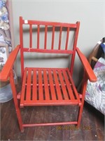 Wooden Fold Up Vtg. Chair