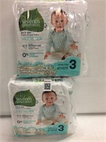 SET OF 2 SEVENTH GENERATION DIAPERS SZ 3