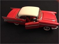 1957 franklin mint chevy bel aire - cast metal 1/4