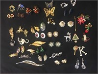 Nice lot of costume jewelry - butterflies and muce