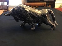 Huge and very heavy marble bull-12.5x6 inches