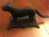 Antique Lewisburg Casting nutcracker dog 6x12 cast