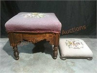 Vintage Carved Foot Stool and more