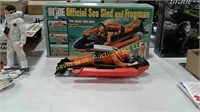 GI Joe official sea sled and Frogman with box