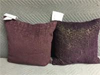 2 Purple Toss Pillows