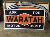 Waratah embossed 6 x 3 ft  sign repro