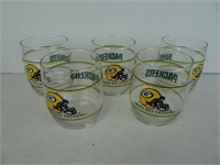 Set of vintage Packers Glasses