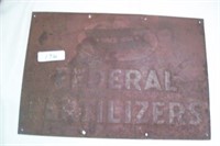 Vintage Federal Fertilizers sign