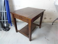 Solid Wood End Table - 23X27" and 24" Tall