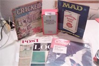 Vintage magazines and medical ref books