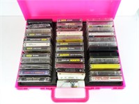 Assorted Cassette Tapes in Case