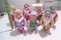 Vintage 6" seven dwarfs
