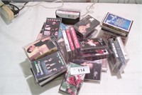 Large selection of cassette tapes