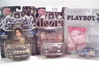 3pcs diecast cars Playboy and more