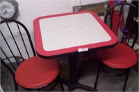 Vintage café table and chair sets Hardees