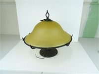 Beautiful Iron and Glass Ceiling Light Fixture -