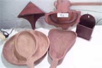 5pcs vintage wooden kitchen items