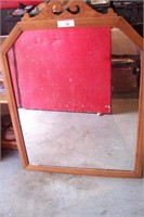 Vintage Mahogany entry mirror