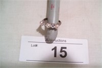 .925 Silver & pearl ring ladies