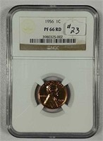 1956  Lincoln Cent  NGC PF-66 Red