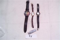 3pcs watches and knife