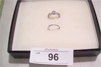 .925 ladies wedding set