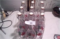 10pcs re-usable wine bottles