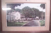 Framed print by Ward town scene