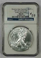 2011-S  Silver Eagle  NGC MS-69