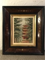Oriental Scene, watercolour in fine antique