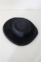 Stephanie Creations Glistening Black Hat Sz 6 1/2