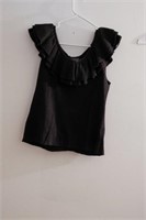 Lauren Frilly Sleeveless Sweater Size M