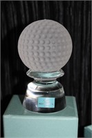 Hoya Crystal Golfball Paperweight