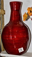 Immense, wooden vase 35" t