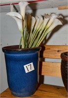 Elegant, tall vase with flowers 16" t