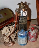 Cool, old fire extinguishers, 2 cool, old gas cans