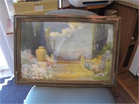 Vintage R. Atkinson Fox Print with Original Frame