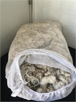 Laundry bag full of wool
