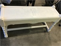 White sofa table