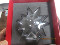 Baccarat France Signed Star w/Box 4.5 x 4.5 in.