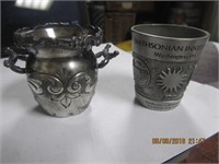 Derby Silver Co. Toothpick Holder & Pewter