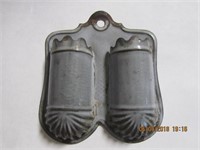 Antique Gray Agate Double Wall Match Safe