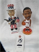 2 old Bobble heads